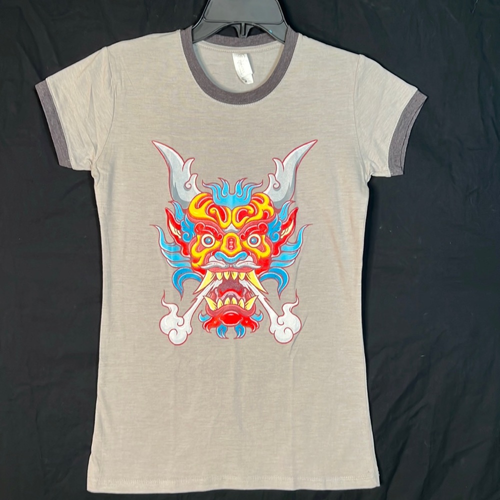 FU Unlimited Dragon Women’s T-Shirt Top fitted NWOT
